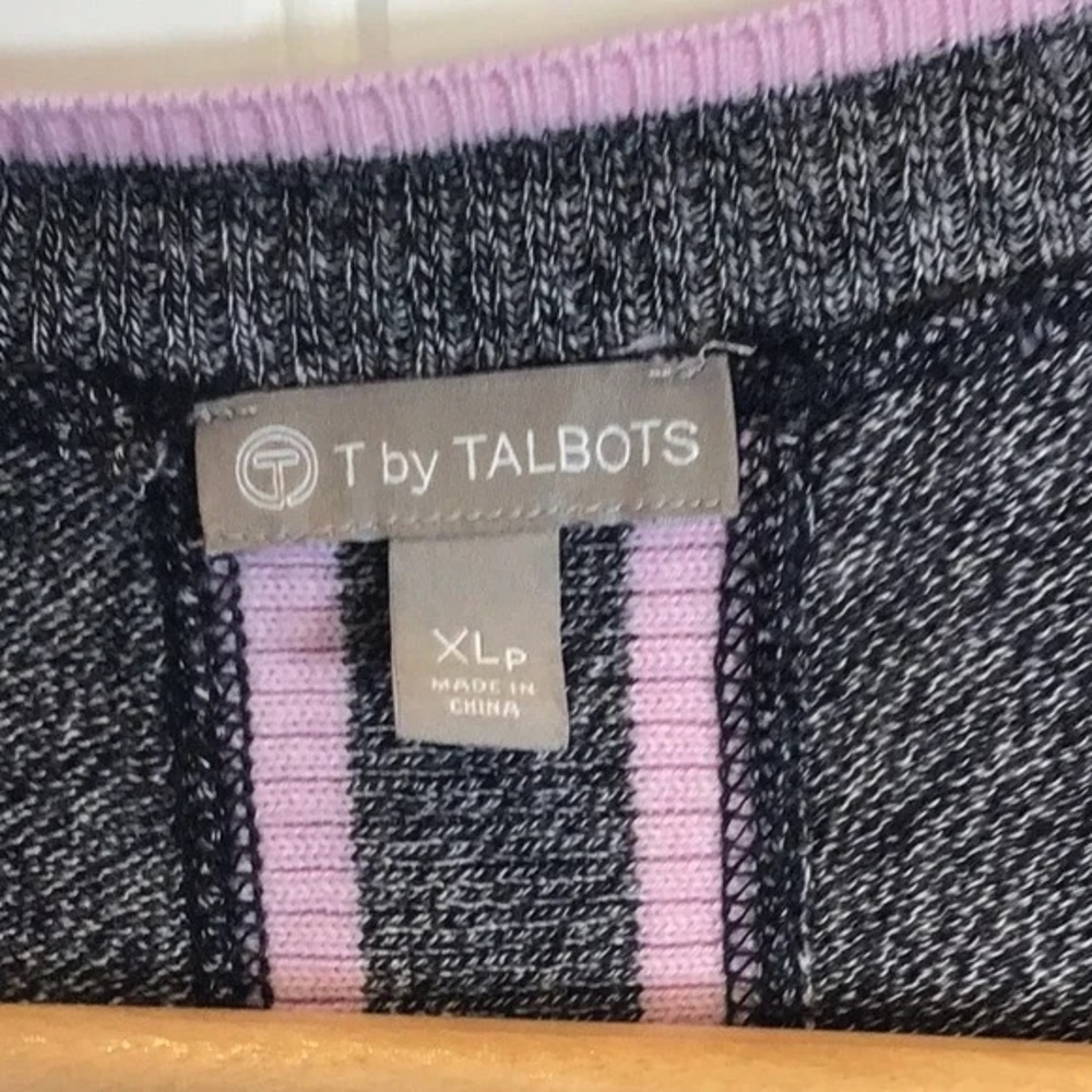 ❄️ T by Talbots | MIXED TEXTURE MARLED CARDIGAN XLP Petite - Picture 8 of 12
